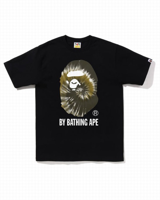 Bape Tie-Dye By Bathing Ape Tricko Panske Čierne | SK-8476