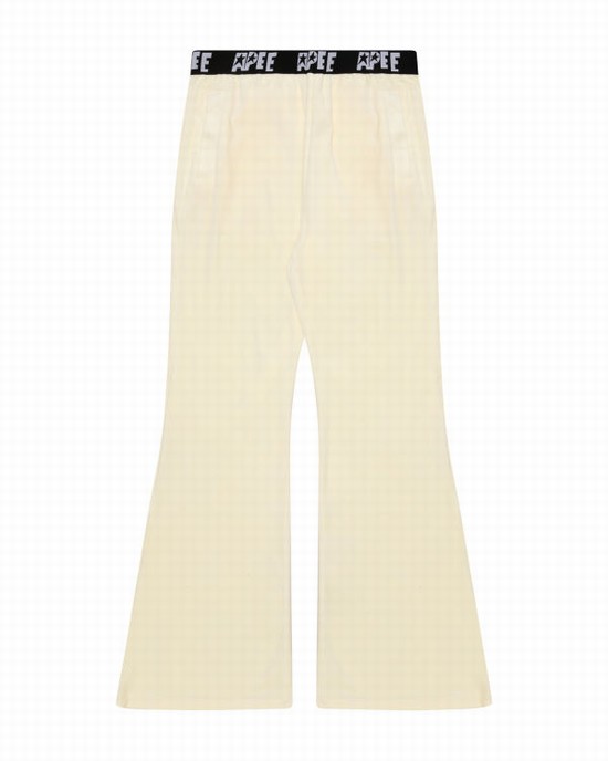 Bape Velour Jogger Nohavice Damske Biele | SK-8156