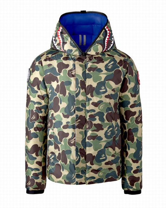 Bape X Canada Goose X Concepts ABC Camo Crofton Shark S Kapucňou Light Bundy Panske Zelene | SK-7091