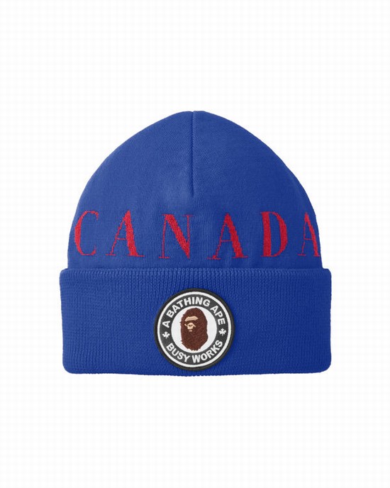 Bape X Canada Goose X Concepts Caps Panske Modre | SK-8917