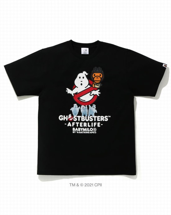 Bape X Ghostbusters Milo Tricko Panske Čierne | SK-5679