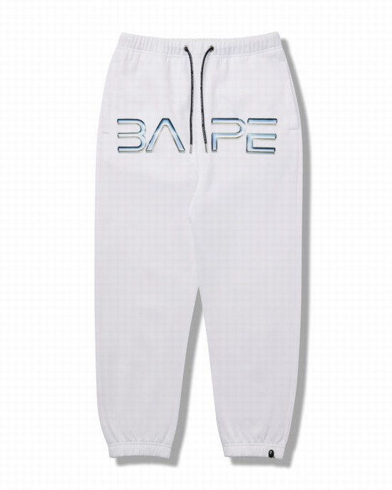 Bape X Hajime Sorayama Logo Tepláky Panske Biele | SK-1549