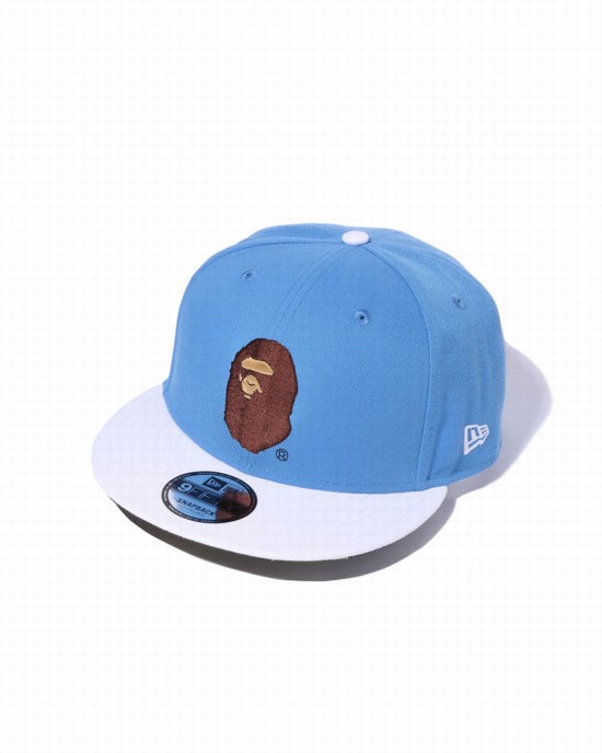 Bape X New Era Ape Head 9 Fifty Caps Panske Modre | SK-2094