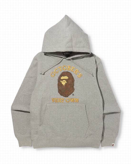 Bape X OVO Pullover Mikiny S Kapucňou Panske Siva | SK-3452