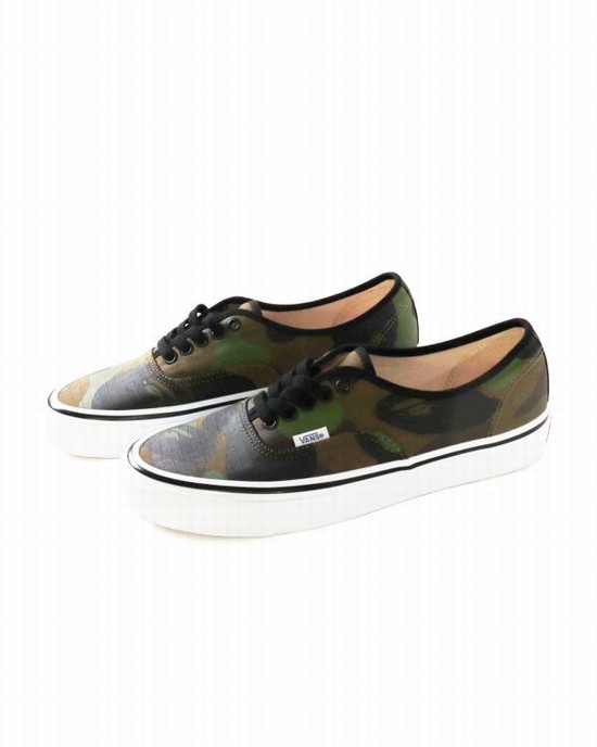 Bape X Vans 1st Camo Authentic Tenisky Panske Zelene | SK-0841