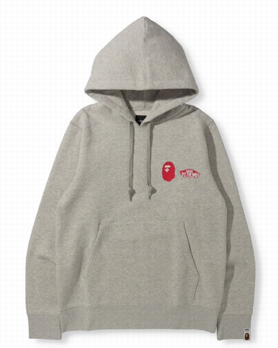 Bape X Vans Pullover Mikiny S Kapucňou Panske Siva | SK-1378
