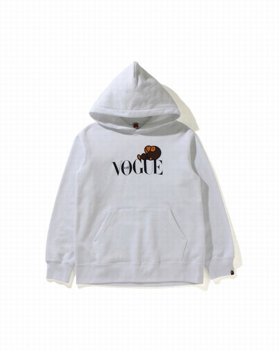 Bape X Vogue Milo Pullover Mikiny S Kapucňou Detske Biele | SK-1382
