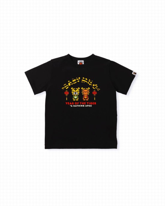 Bape Year Of The Tiger Milo Tricko Detske Čierne | SK-3629