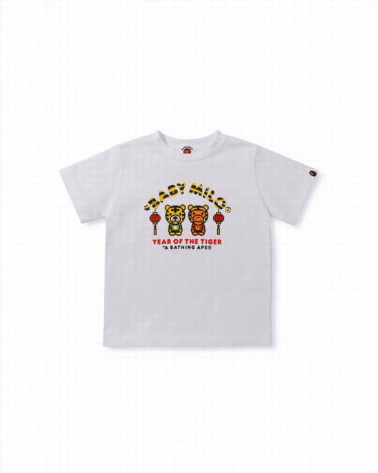 Bape Year Of The Tiger Milo Tricko Detske Biele | SK-4720