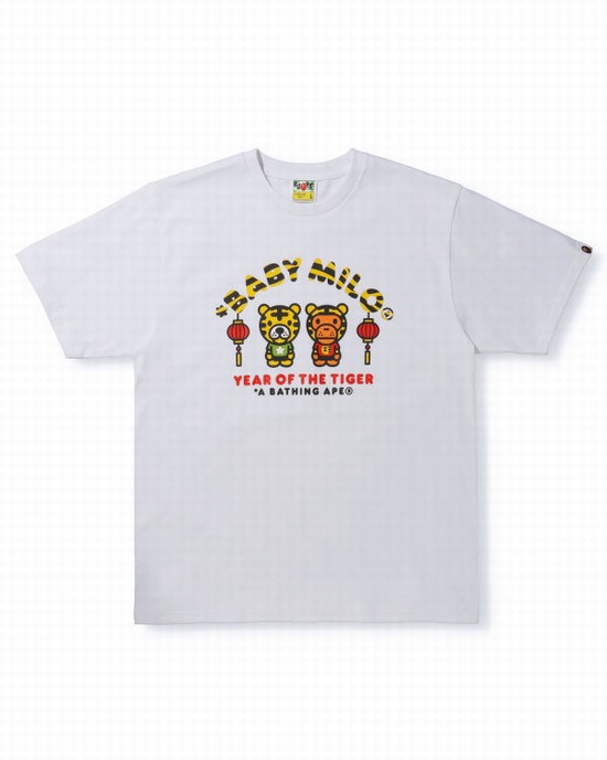 Bape Year Of The Tiger Milo Tricko Panske Biele | SK-3560