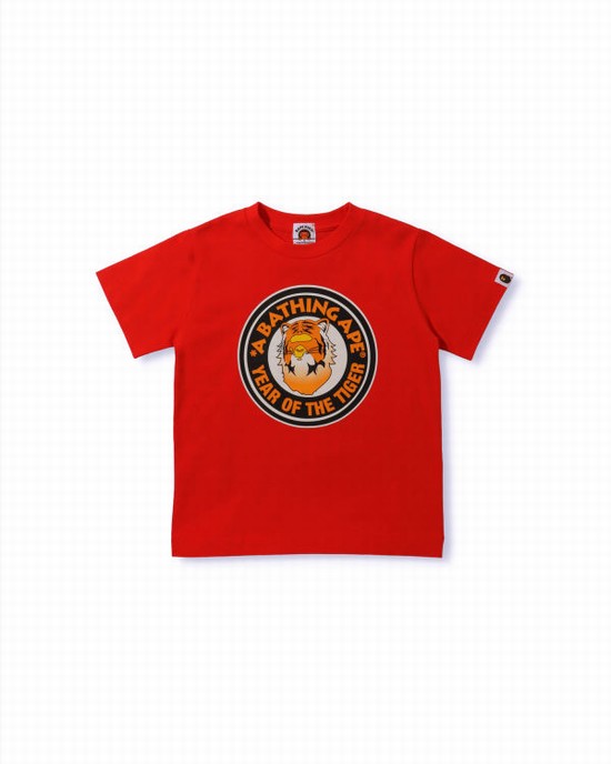 Bape Year Of The Tiger Tricko Detske Svetlo Červené | SK-9817