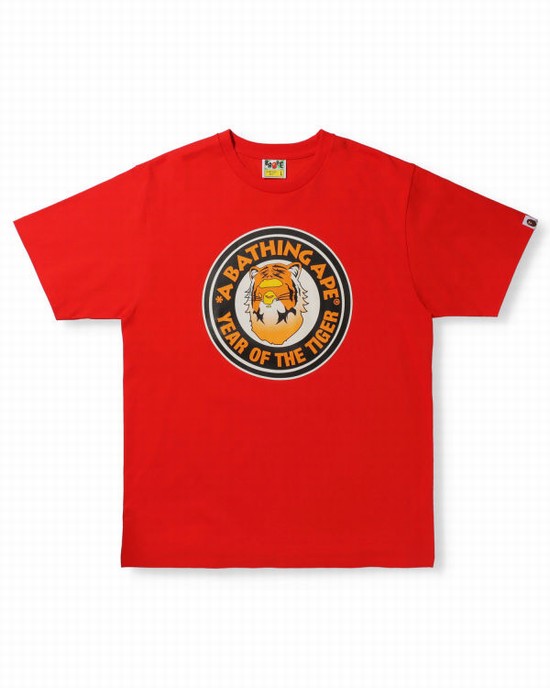 Bape Year Of The Tiger Tricko Panske Svetlo Červené | SK-8317