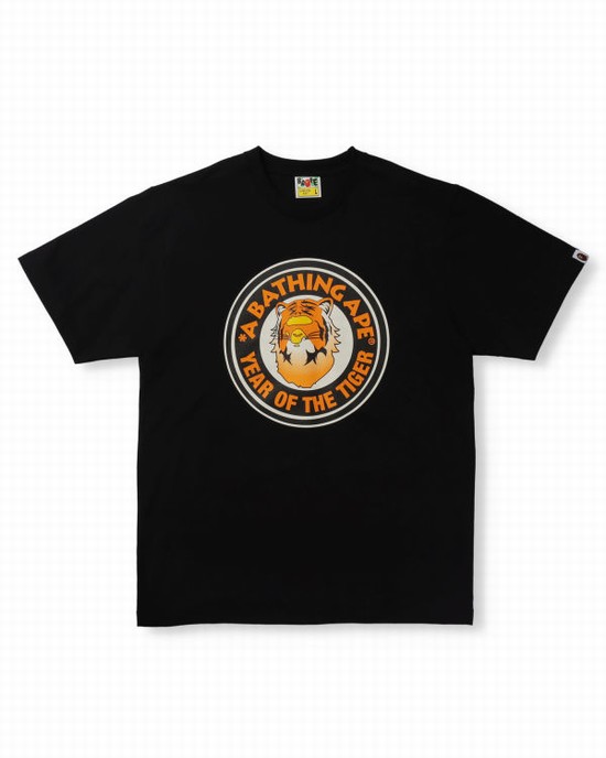 Bape Year Of The Tiger Tricko Panske Čierne | SK-4301