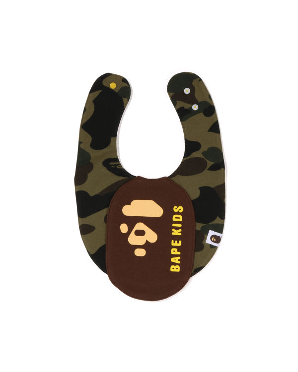 Bape 1st Camo Ape Head Motif Bib Detske Zelene | SK-7348