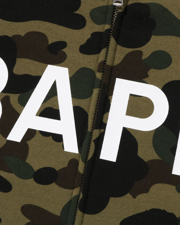 Bape 1st Camo Balaclava Full Zip Mikiny S Kapucňou Panske Zelene | SK-4125