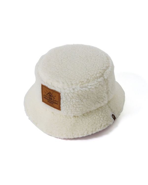 Bape 1st Camo Boa Reversible Bucket Klobuky Damske Biele | SK-6453