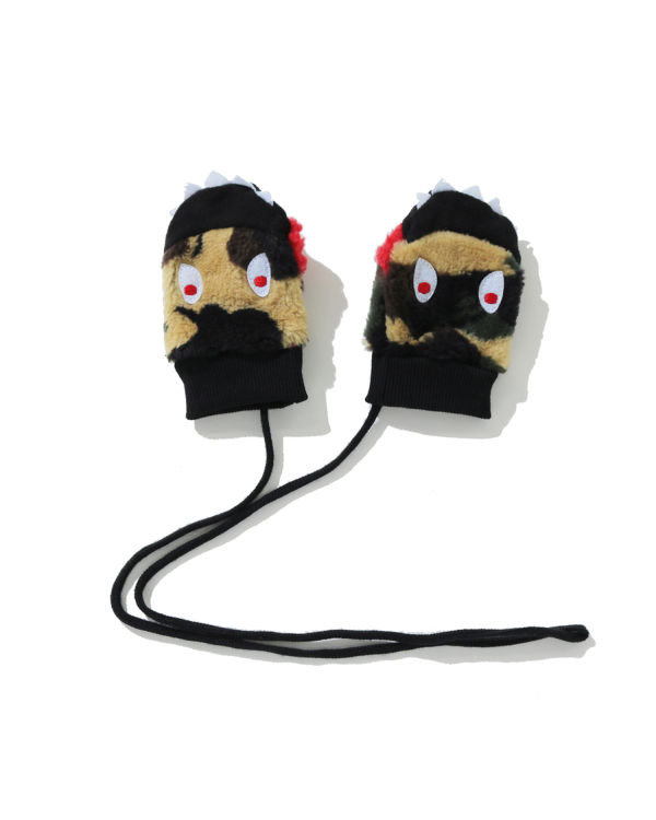 Bape 1st Camo Boa Shark Mittens Rukavice Detske Žlté | SK-0683