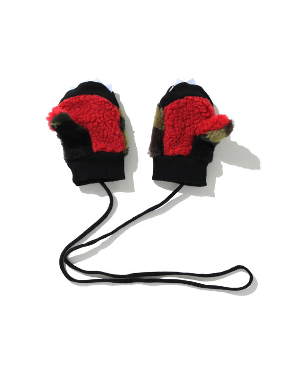 Bape 1st Camo Boa Shark Mittens Rukavice Detske Zelene | SK-9562
