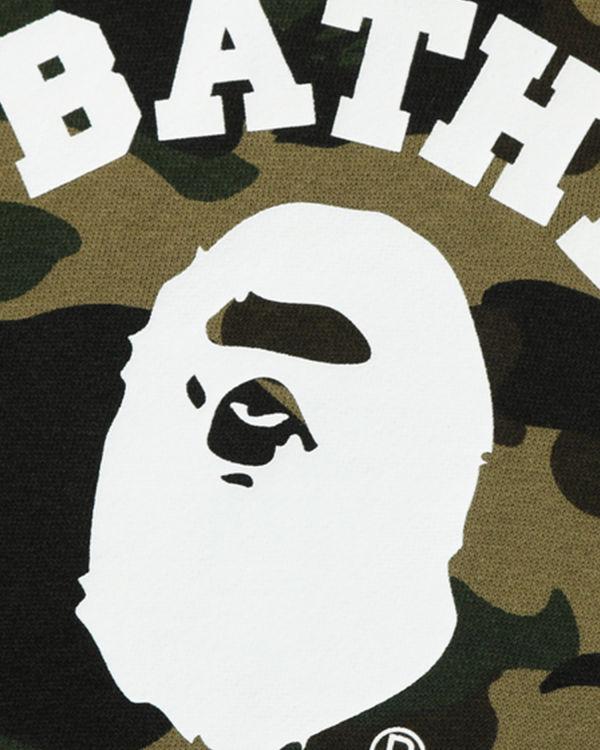 Bape 1st Camo College Pullover Mikiny S Kapucňou Panske Zelene | SK-7846
