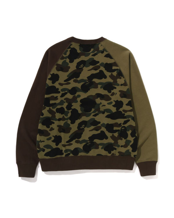 Bape 1st Camo Crazy Bathing Ape Relaxed Fit Crewneck Mikiny Panske Zelene | SK-6180