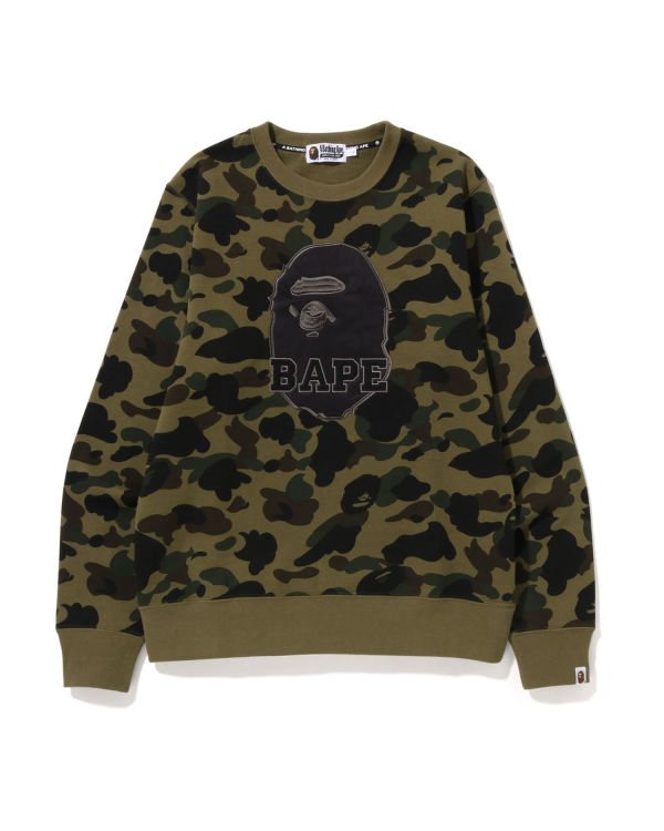 Bape 1st Camo Crewneck Mikiny Panske Zelene | SK-1952