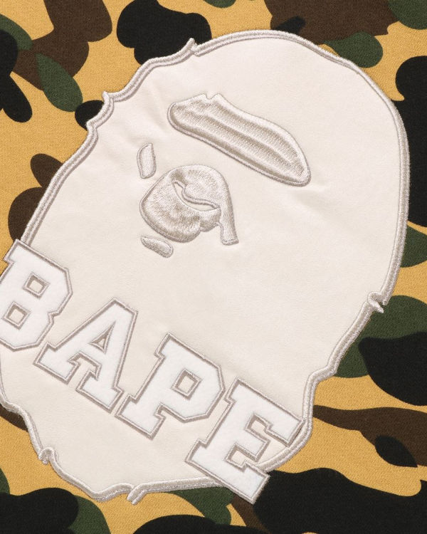 Bape 1st Camo Crewneck Mikiny Panske Žlté | SK-9645