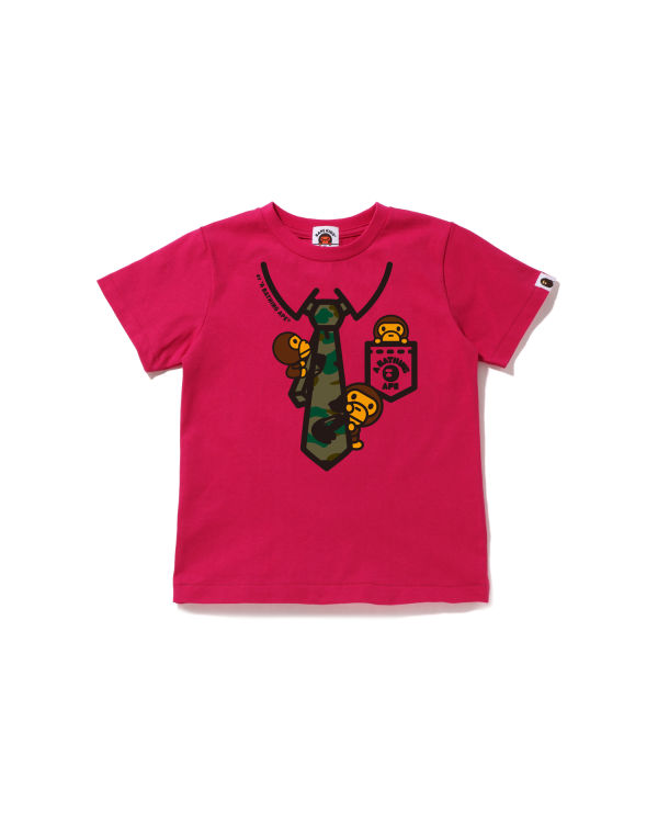 Bape 1st Camo Milo Neck Print Tricko Detske Ruzove | SK-2169