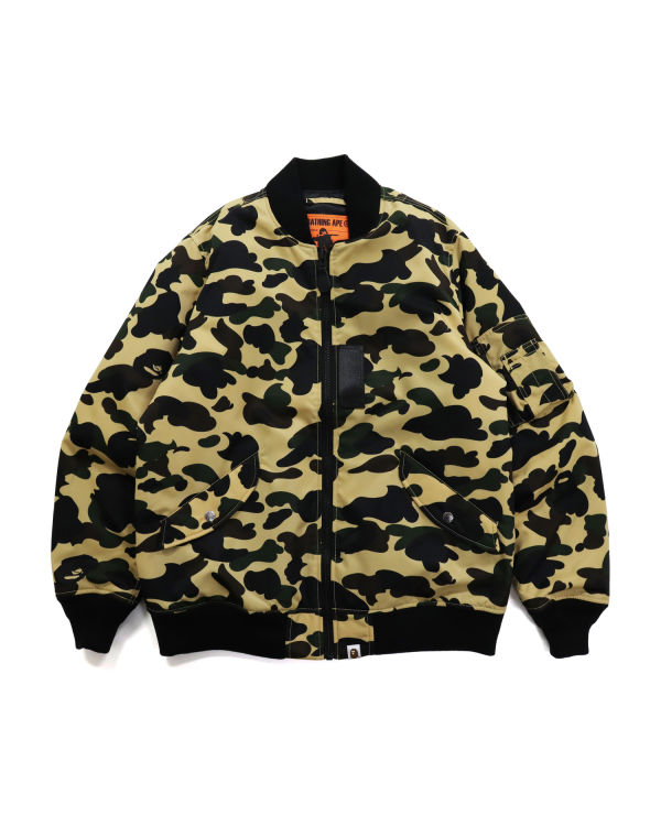 Bape 1st Camo Nylon Twill MA-1 Bundy Panske Žlté | SK-1806