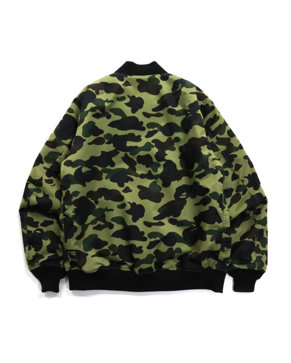 Bape 1st Camo Nylon Twill MA-1 Bundy Panske Zelene | SK-9738