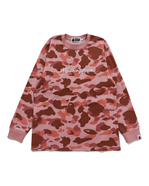 Bape 1st Camo Oversized L/S Tricko Damske Ruzove | SK-8096