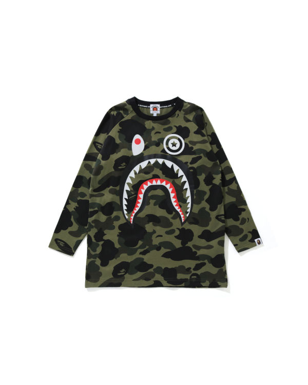 Bape 1st Camo Shark 3/4 Sleeve Tricko Detske Zelene | SK-0932