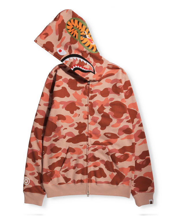 Bape 1st Camo Shark Full Zip Mikiny S Kapucňou Damske Ruzove | SK-2361