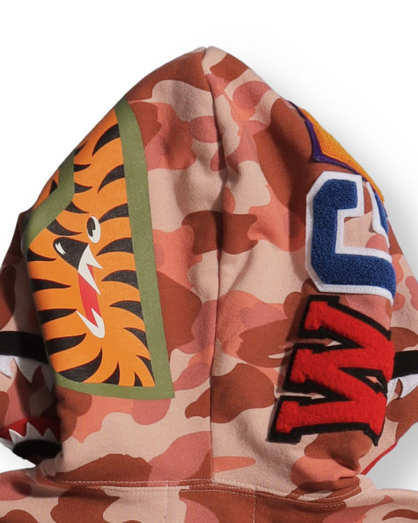 Bape 1st Camo Shark Full Zip Mikiny S Kapucňou Damske Ruzove | SK-2361