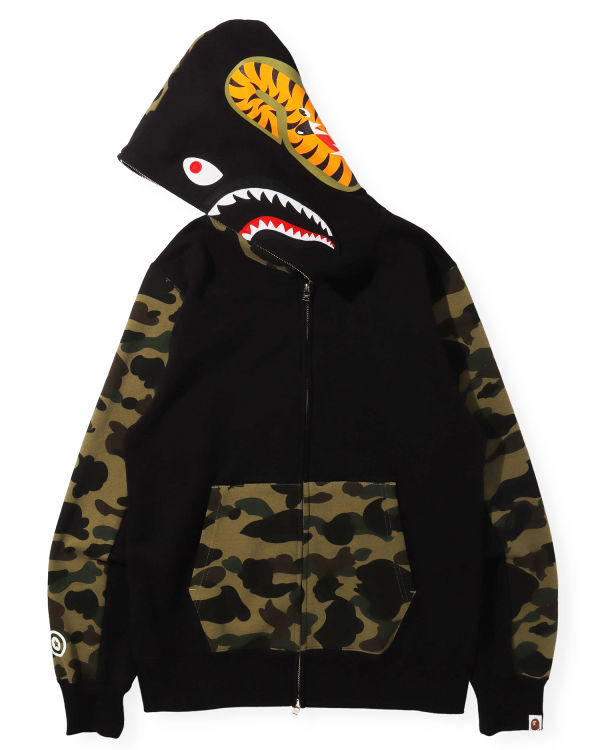 Bape 1st Camo Shark Full Zip Mikiny S Kapucňou Panske Čierne | SK-8496