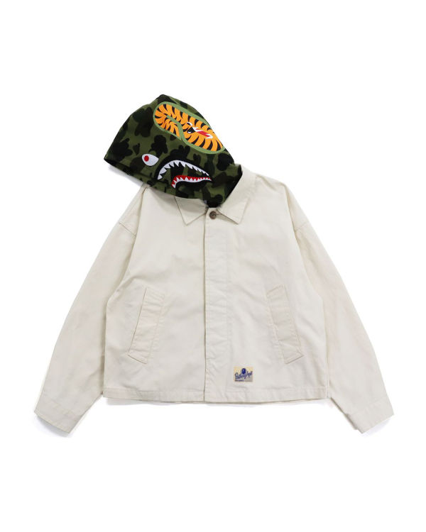 Bape 1st Camo Shark Hood Siroke Topanky Bundy Damske Biele | SK-5619