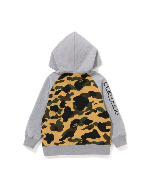 Bape 1st Camo Shark Patch Zip Mikiny S Kapucňou Detske Žlté | SK-4108
