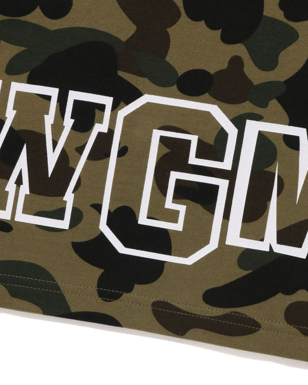 Bape 1st Camo Shark Tricko Panske Zelene | SK-6517