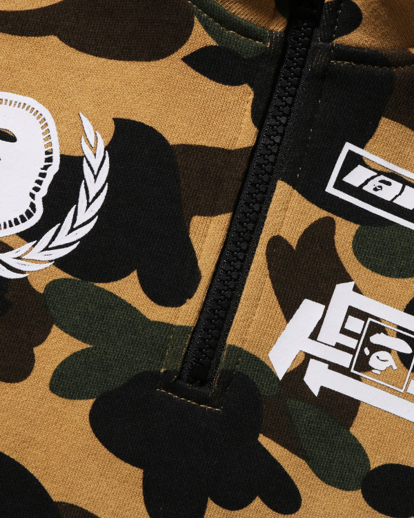 Bape 1st Camo Zavodne Layered Pullover Mikiny S Kapucňou Detske Žlté | SK-4967