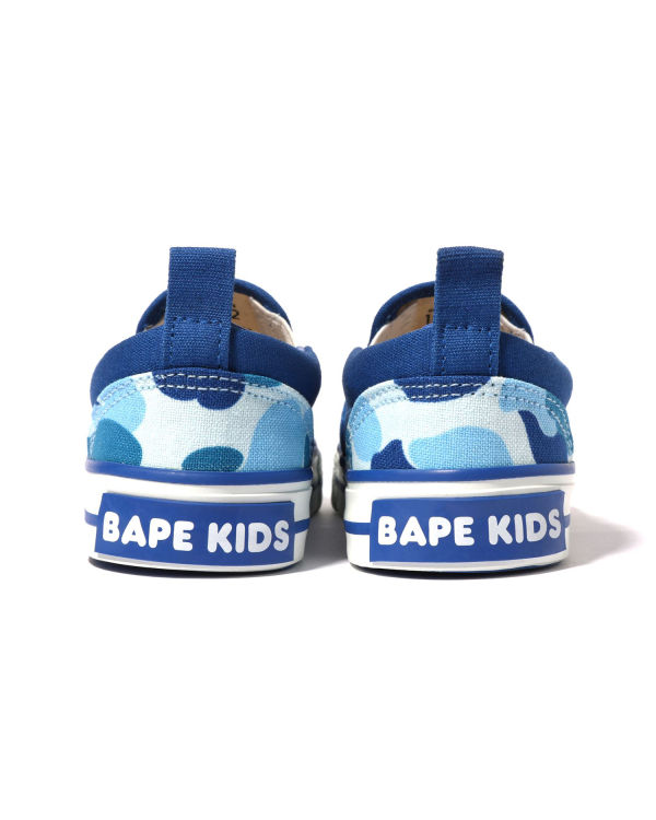 Bape ABC Camo Ape Head Patch Slip On Detske Modre | SK-0864