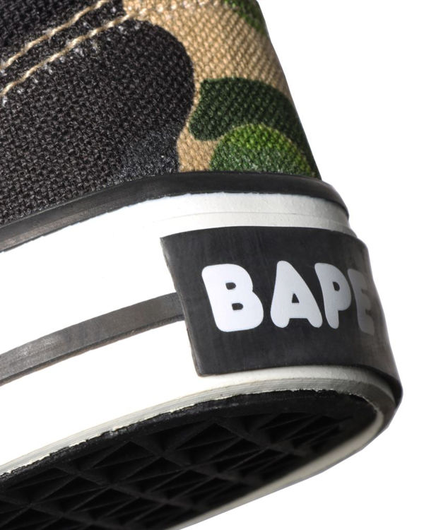 Bape ABC Camo Ape Head Patch Slip On Detske Zelene | SK-3497