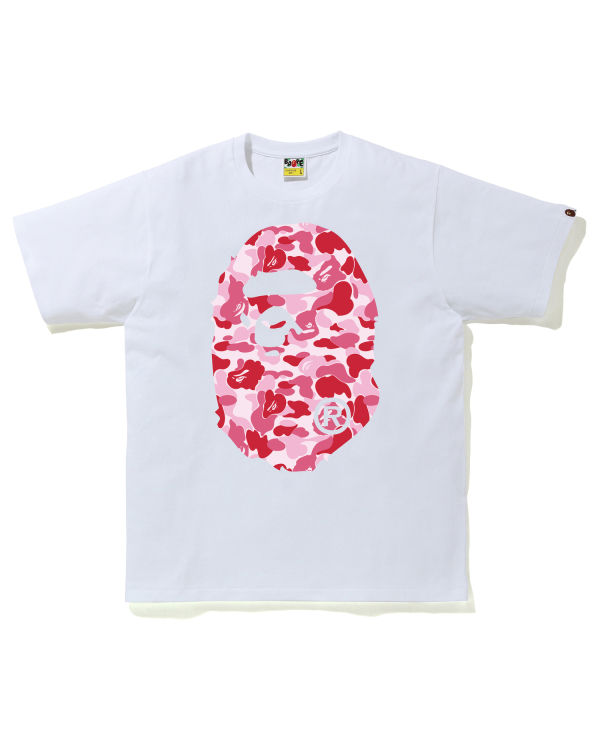 Bape ABC Camo Big Ape Head Tricko Panske Ruzove | SK-6815