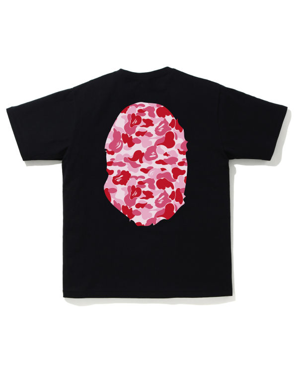 Bape ABC Camo Big Ape Head Tricko Panske Ruzove | SK-7826