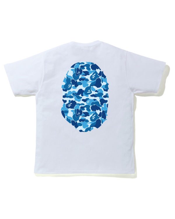 Bape ABC Camo Big Ape Head Tricko Panske Modre | SK-9163