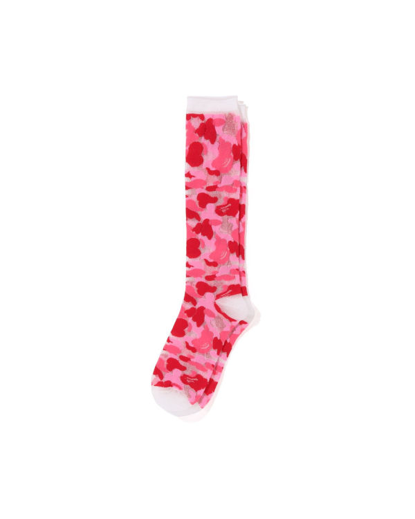 Bape ABC Camo Clear Ponozky Damske Ruzove | SK-8573