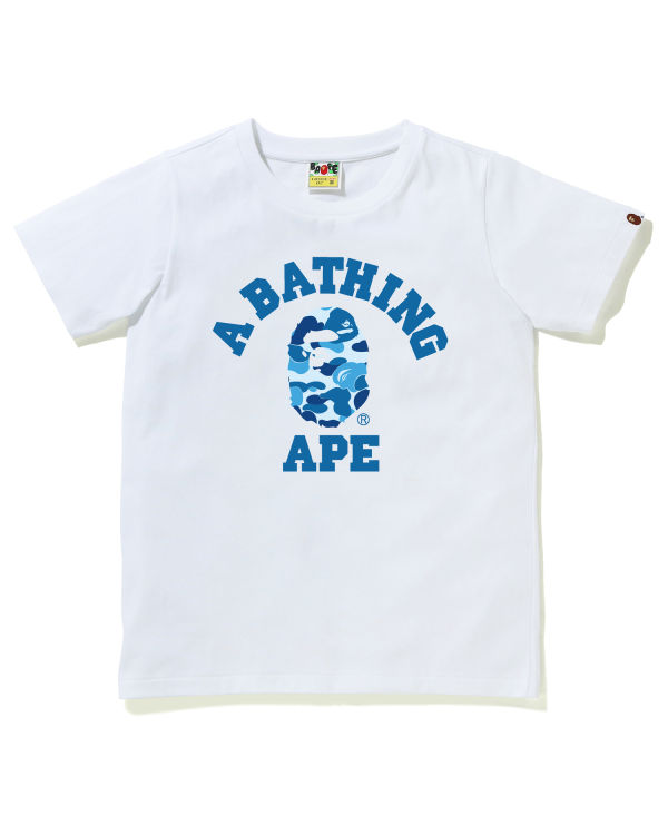Bape ABC Camo College Tricko Damske Biele | SK-7312