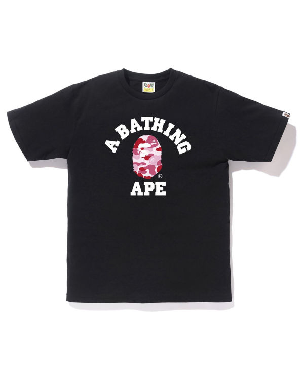 Bape ABC Camo College Tricko Panske Čierne | SK-4281