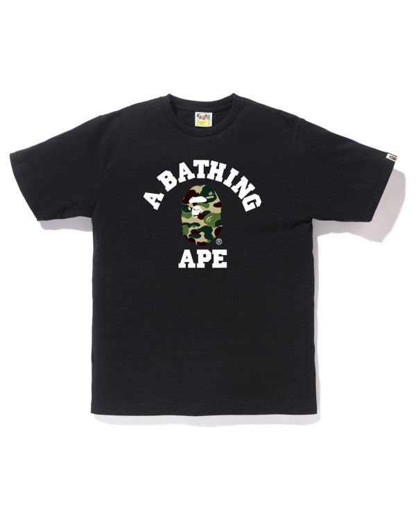 Bape ABC Camo College Tricko Panske Čierne | SK-6572