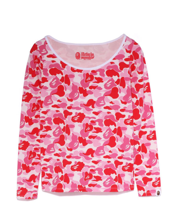 Bape ABC Camo L/S Tricko Damske Ruzove | SK-1054