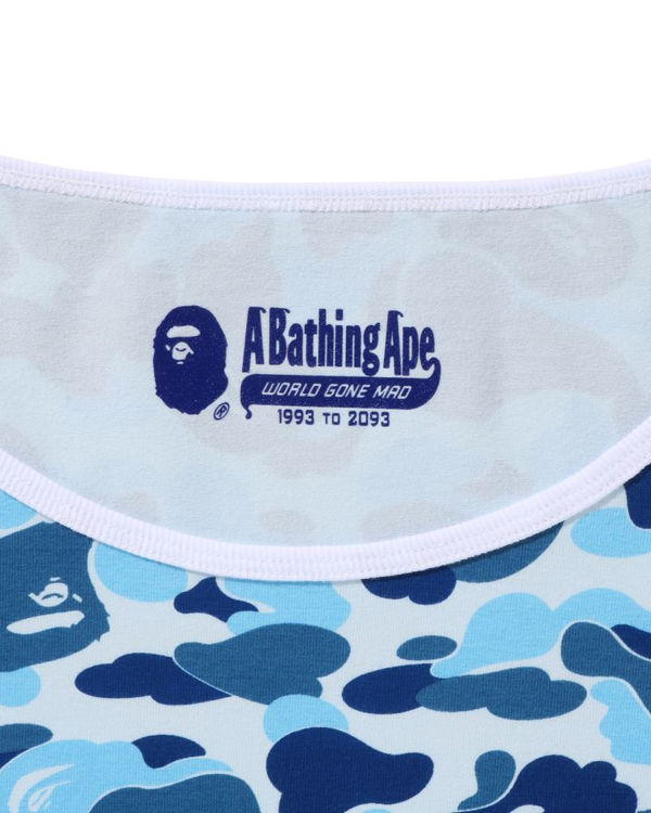 Bape ABC Camo L/S Tricko Damske Svetlo Modre | SK-6170