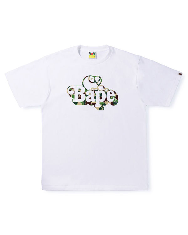 Bape ABC Camo Milo On Tricko Panske Biele | SK-3810